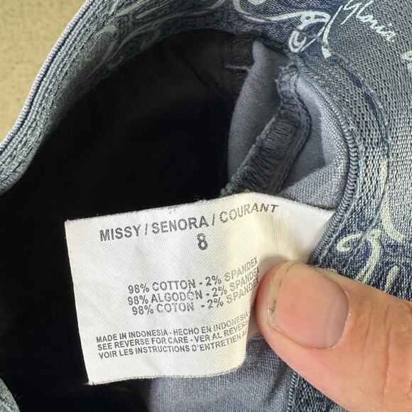 Gloria Vanderbilt Mid Rise Utility Straight Pants US Women's 8 - Picture 5 of 7